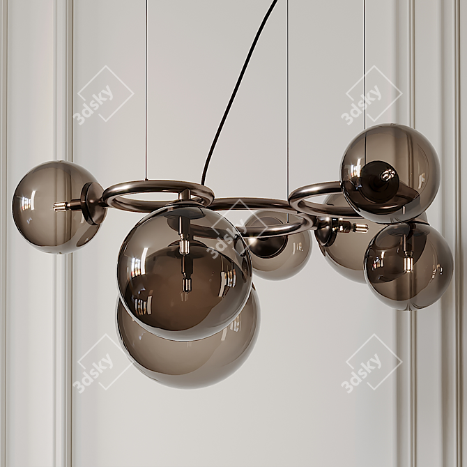 Vistosi Puppet Ring Pendant: Elegant and Stylish Ceiling Lighting 3D model image 1