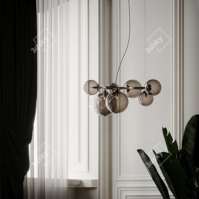 Vistosi Puppet Ring Pendant: Elegant and Stylish Ceiling Lighting 3D model image 3