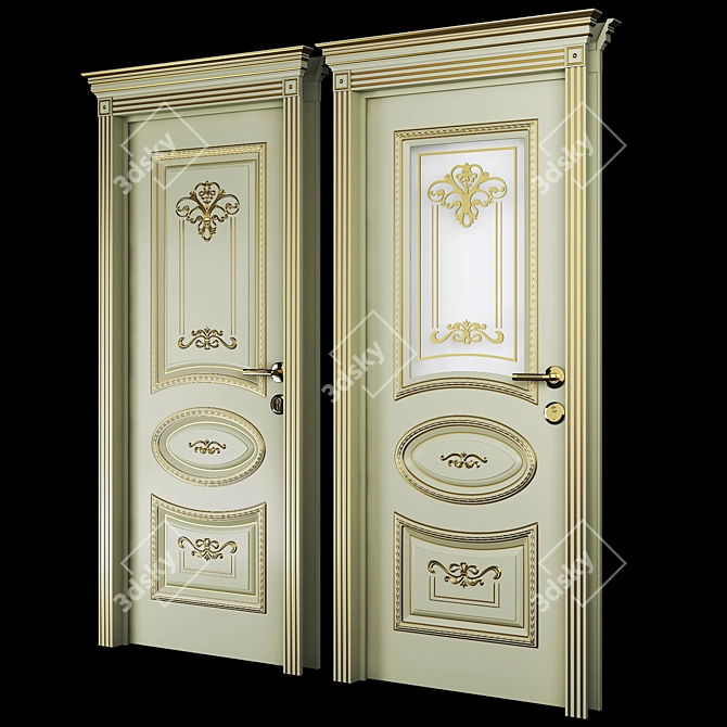 Elegant Aria_R Doors 3D model image 2