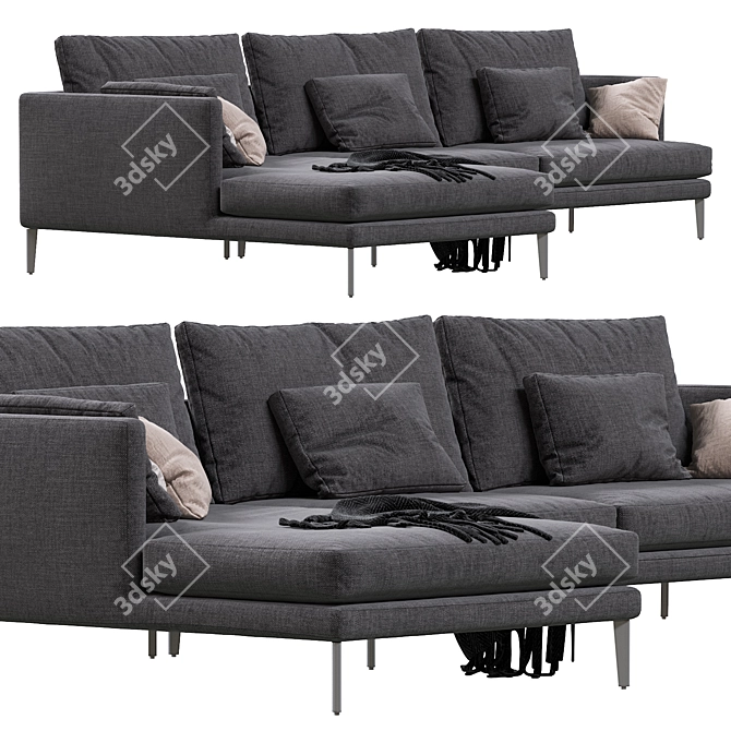 Elegant Paraiso Bonaldo Sofa 3D model image 4