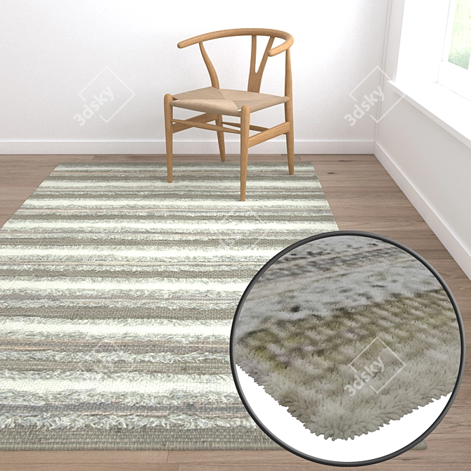 Versatile High-Quality Carpets 3D model image 5