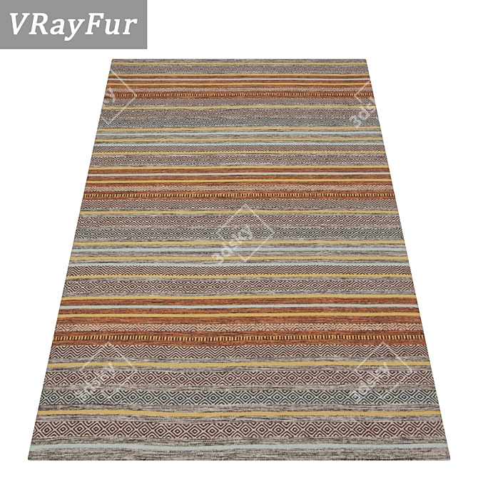 Premium Carpet Set 3D | High-Quality Textures | Multiple Variants 3D model image 2