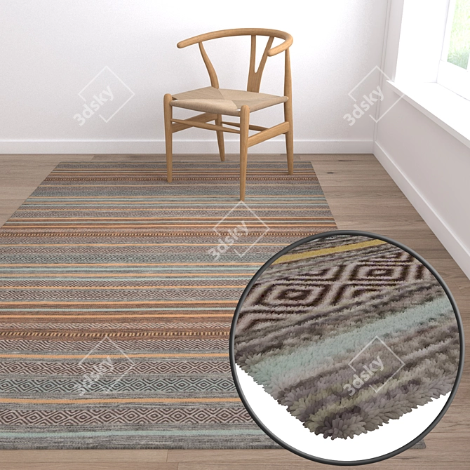 Premium Carpet Set 3D | High-Quality Textures | Multiple Variants 3D model image 5