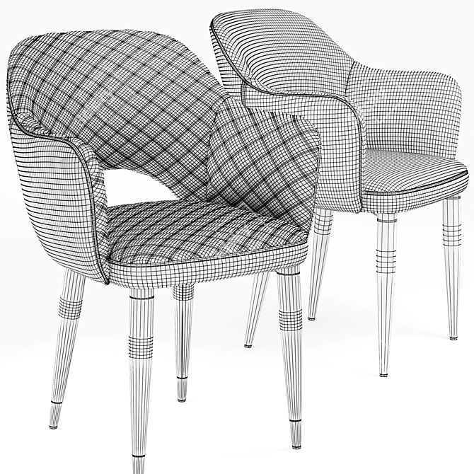 Deephouse Martin Chair: Modern, Stylish, and Comfortable 3D model image 4