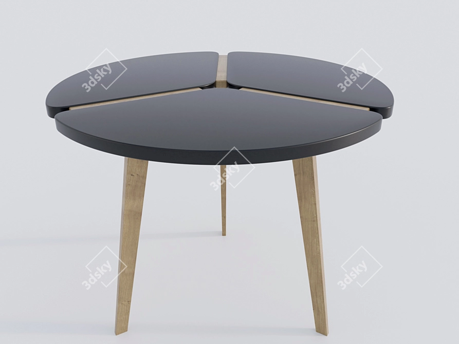 M-City Peony D90 Dining Table 3D model image 1
