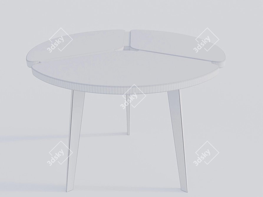 M-City Peony D90 Dining Table 3D model image 2