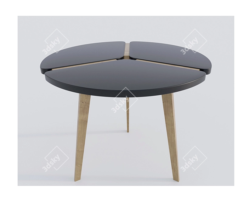 M-City Peony D90 Dining Table 3D model image 5