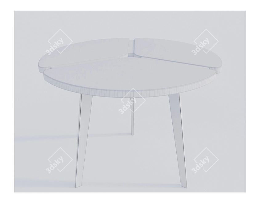 M-City Peony D90 Dining Table 3D model image 6