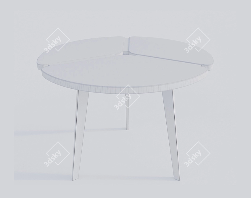 M-City Peony D90 Dining Table 3D model image 8