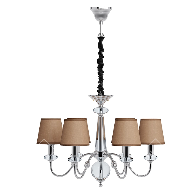 Elegant 6-Light Chandelier: MW Light Sofiya 3D model image 2