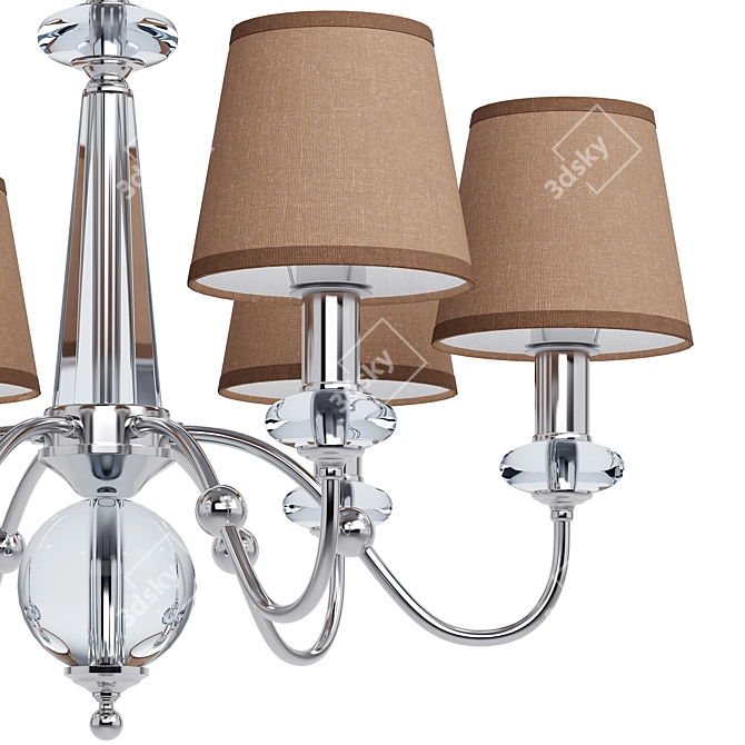 Elegant 6-Light Chandelier: MW Light Sofiya 3D model image 3