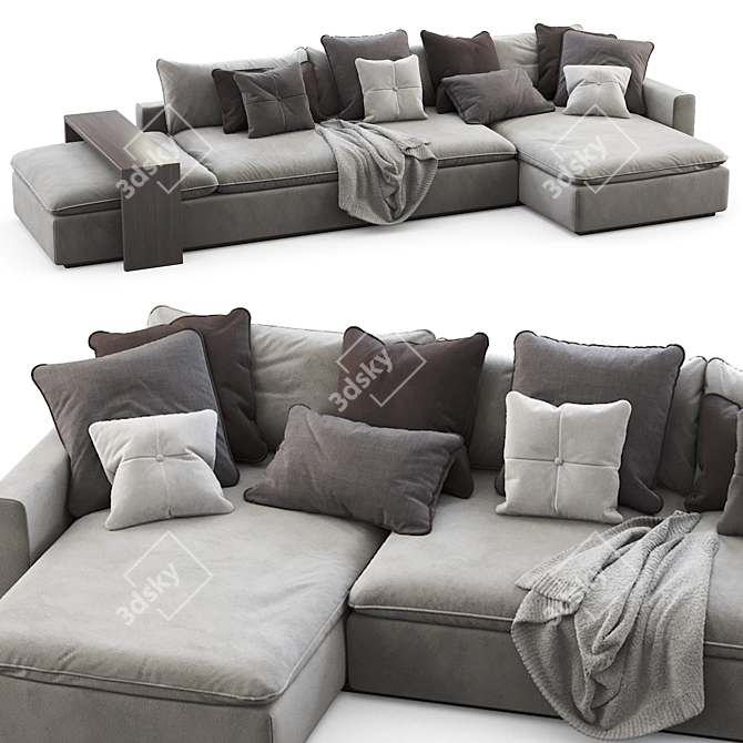 Indera Sofa Weeknd: Modern Comfort for Your Home 3D model image 1