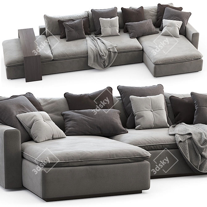 Indera Sofa Weeknd: Modern Comfort for Your Home 3D model image 2