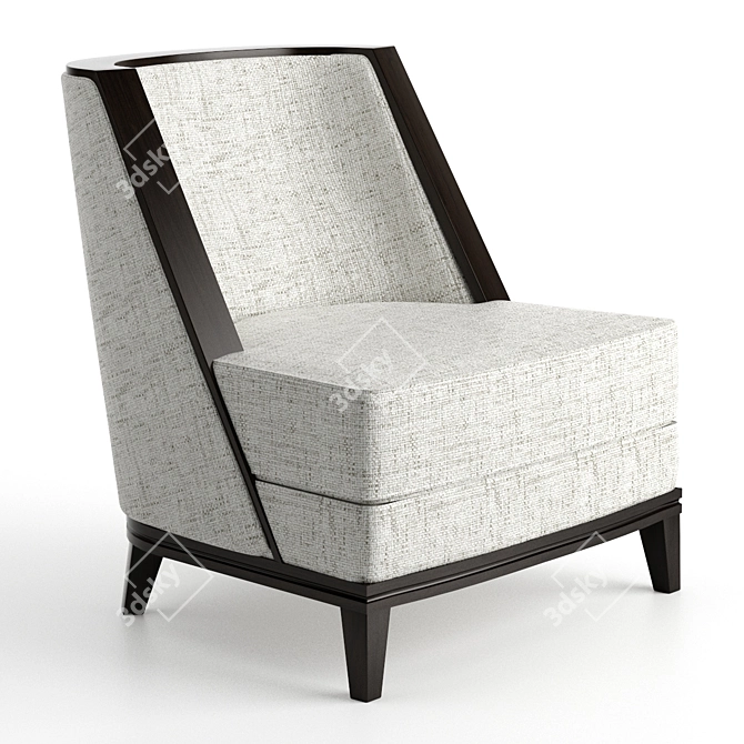 The Sofa & Chair Co. London - Sloane Armchair: Elegant and Compact Design 3D model image 1