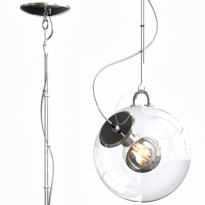 Sleek Miconos Pendant Light - 1 Lamp 3D model image 4