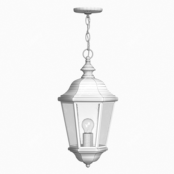 Urban Glow Pendant Light 3D model image 3