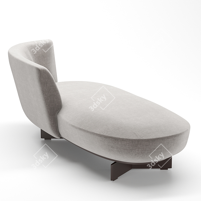 Giorgetti Galet: Stylish Small Sofa 3D model image 2