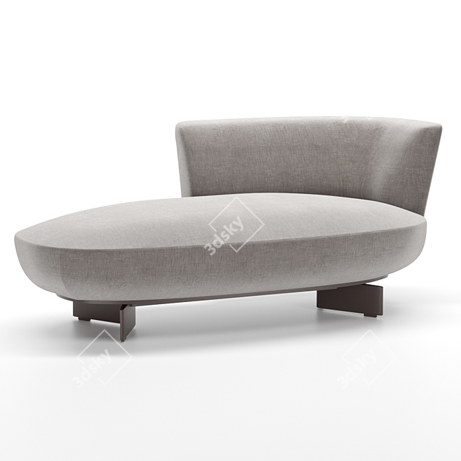 Giorgetti Galet: Stylish Small Sofa 3D model image 3