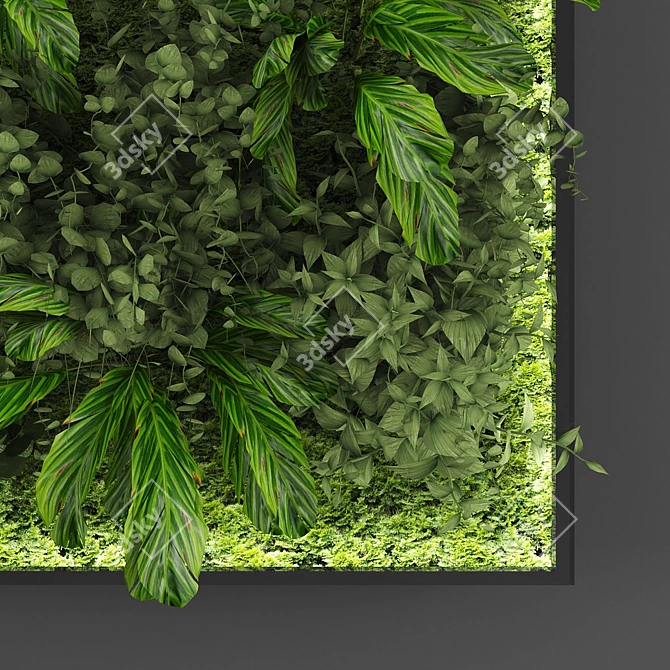 Modular Green Wall System 075 3D model image 2