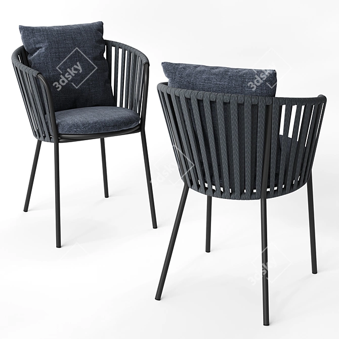 Elegant DESIREE Chair by Vermobil 3D model image 3