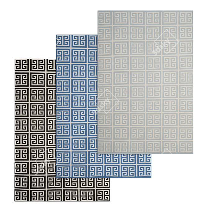 High-Quality Carpet Set 3D model image 1