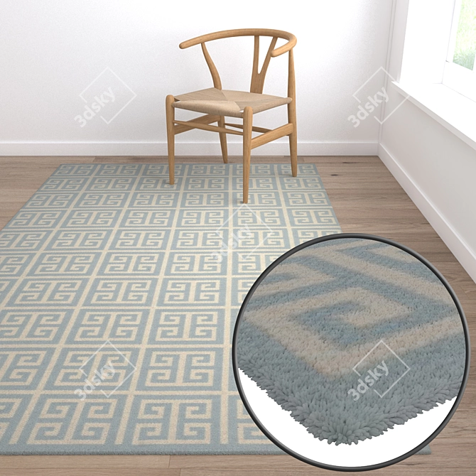 High-Quality Carpet Set 3D model image 5