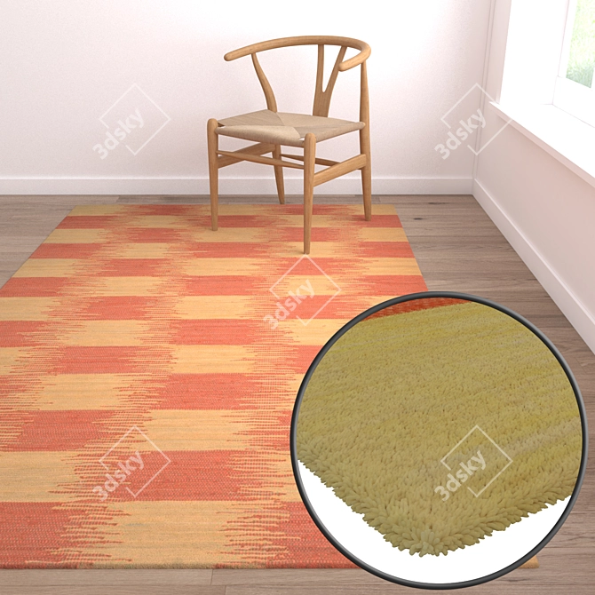 Luxury Carpet Set: High Quality Textures 3D model image 5