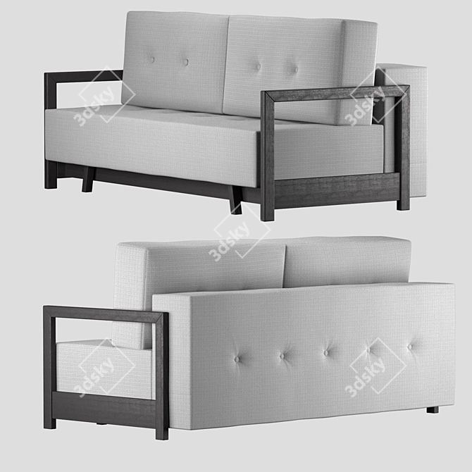 Modern Minimalist Sofa 3D model image 2