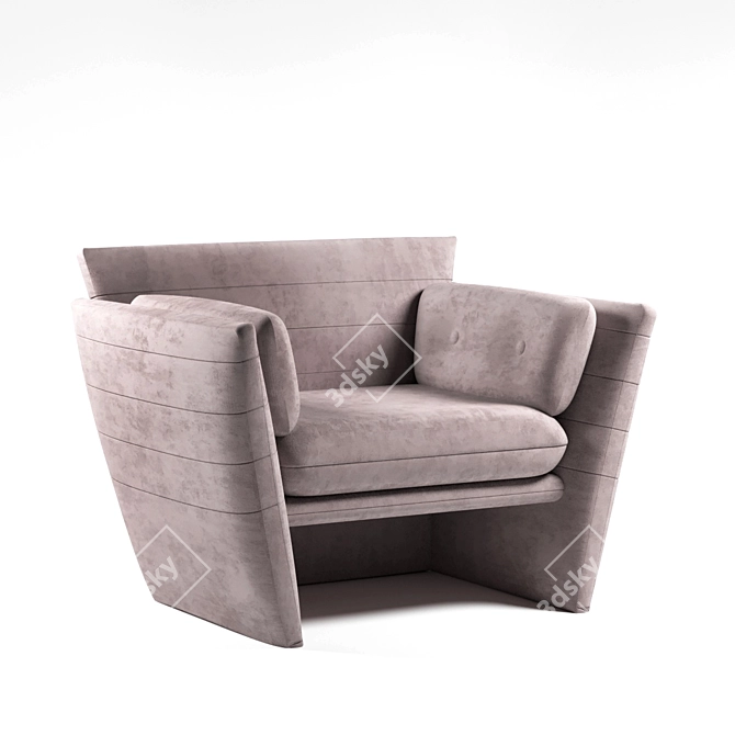 Figo: Modern Armchair 3D model image 1