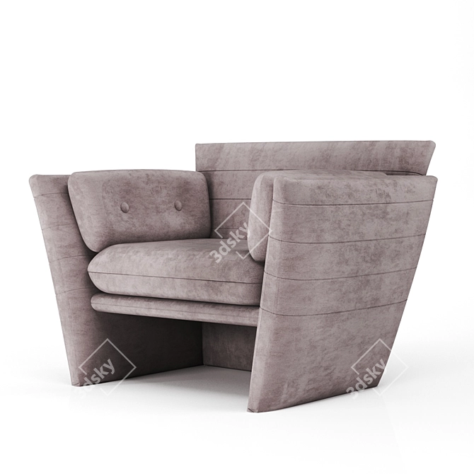 Figo: Modern Armchair 3D model image 3