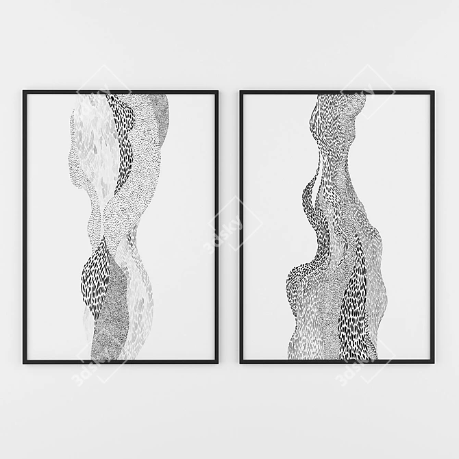 Modern Wall Decor 007 3D model image 1