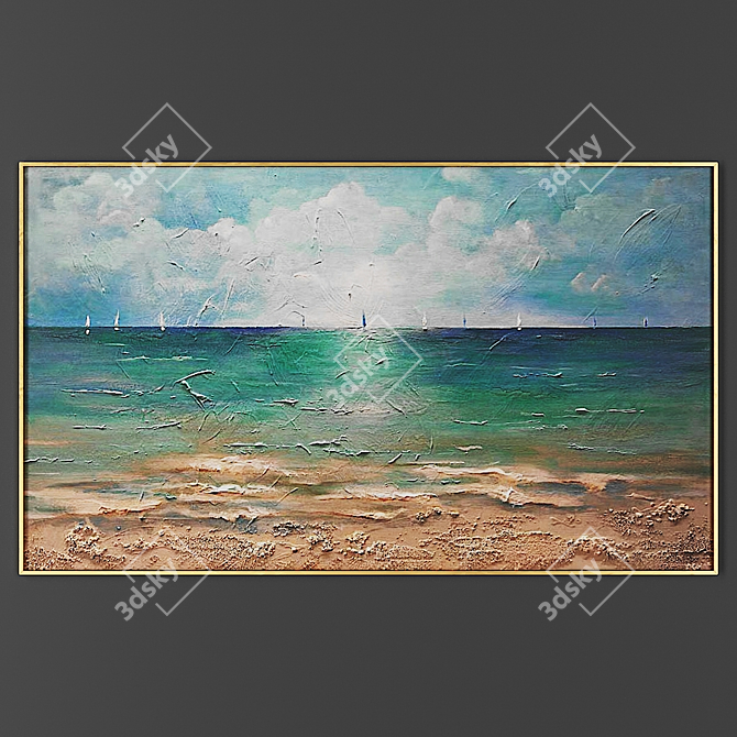 Elegant Frame for Art 3D model image 1