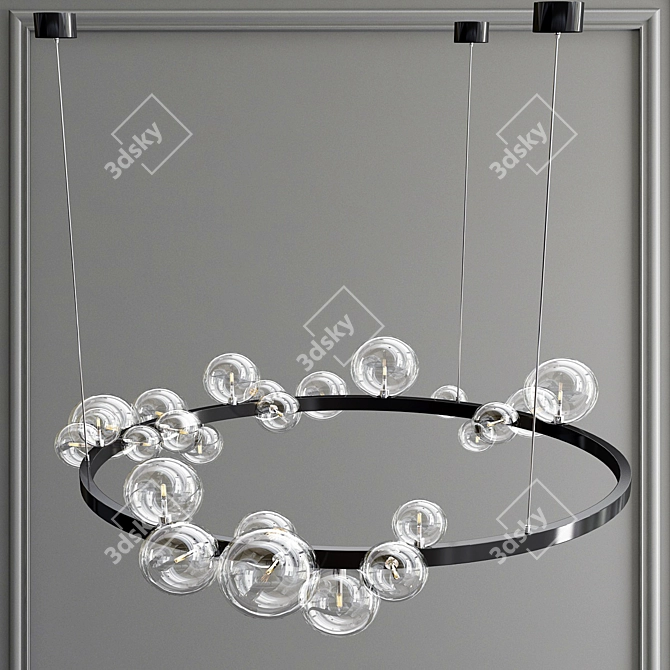 Illumina Circle Pendant Chandelier 3D model image 3