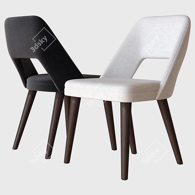 Elegant Costanza Chair - Hamilton Conte 3D model image 1
