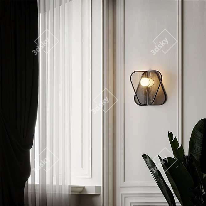 Regal Glow Wall Sconce 3D model image 5