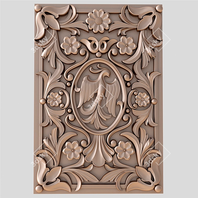 Artistic Panel: Aesthetic Home Decor 3D model image 3