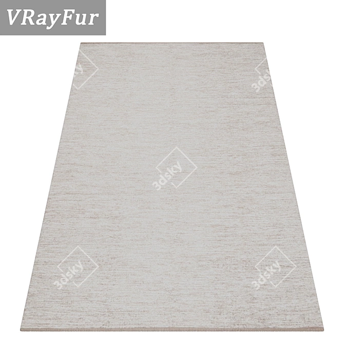 Title: Luxury Textured Carpet Set 3D model image 2