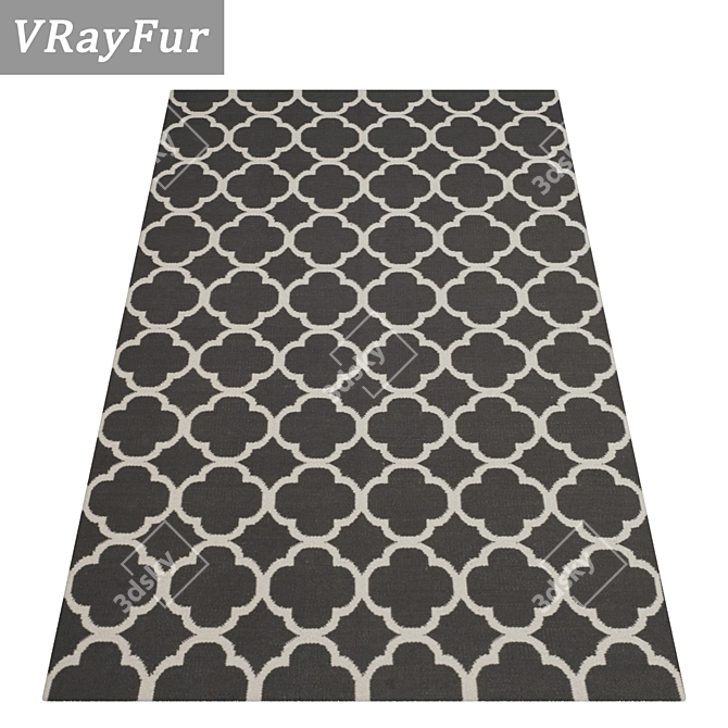 Luxury Carpet Set: High-Quality Textures 3D model image 2