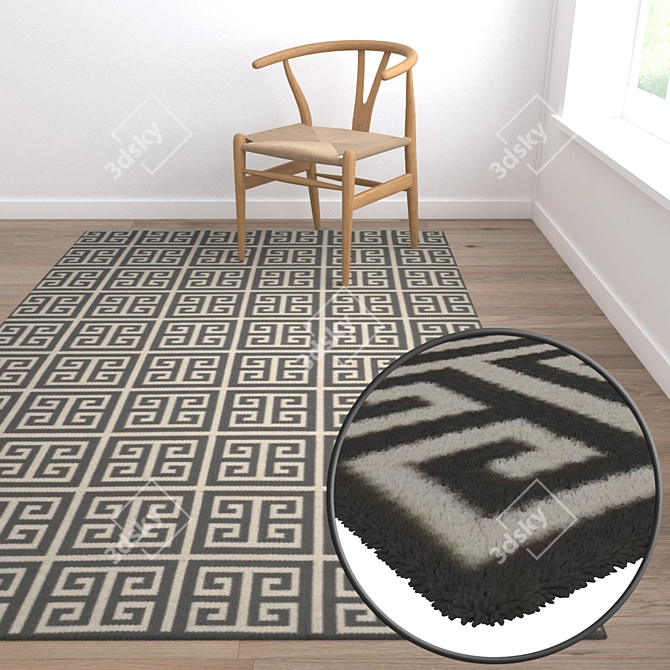 Luxury Carpets Set 3D model image 5