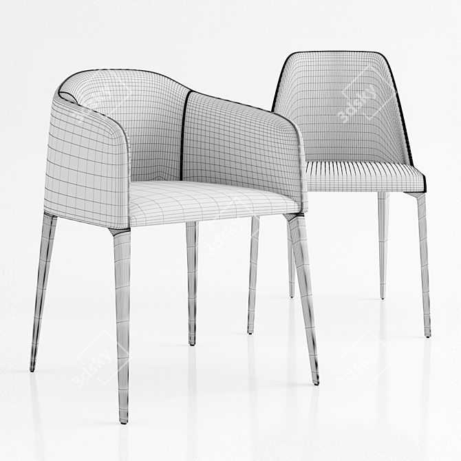 Elegant Pedrali Laja Chair 3D model image 3