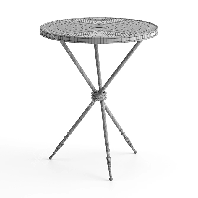 Global Views Campaign Side Table 3D model image 3