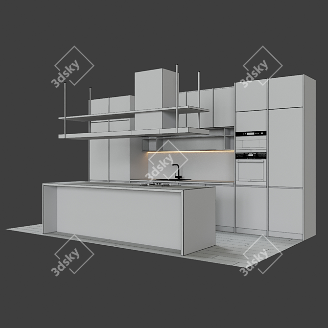 Modern Ceramic Cooktop: HCG-477 3D model image 2