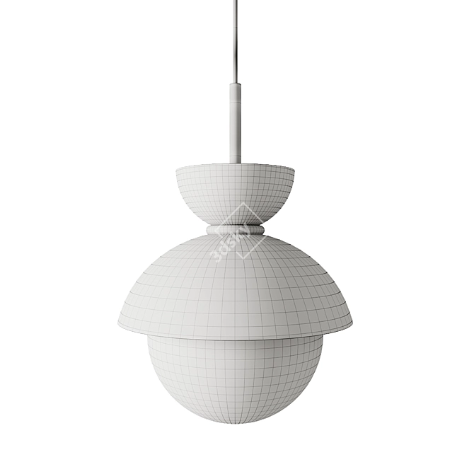 Savie Pendant: Sleek and Adjustable Lighting 3D model image 4