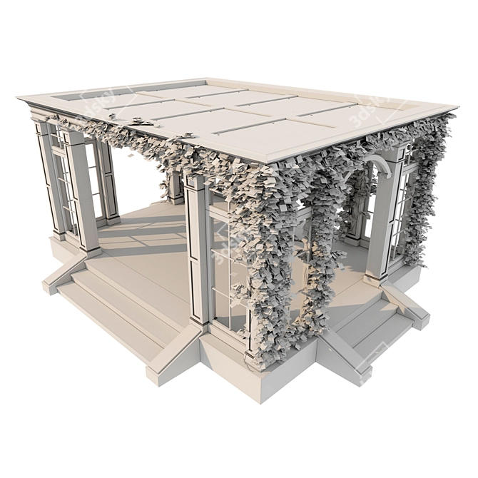 Elegant Outdoor Gazebo 3D model image 5