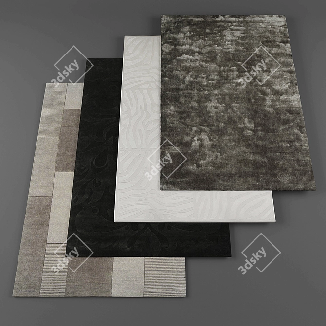 Surya Collection Rugs: Exquisite Floor Art 3D model image 1