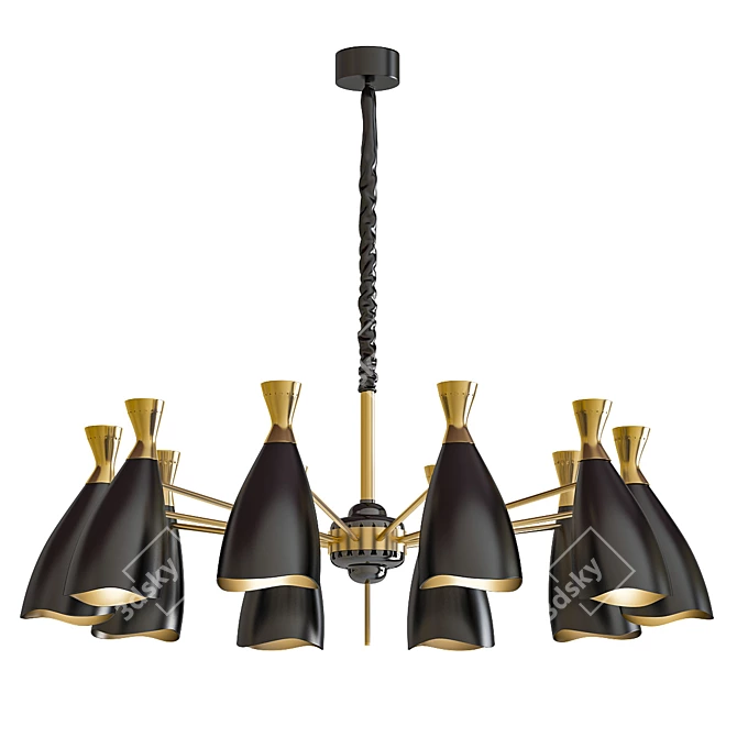 Modern Chandeliers Collection 3D model image 3