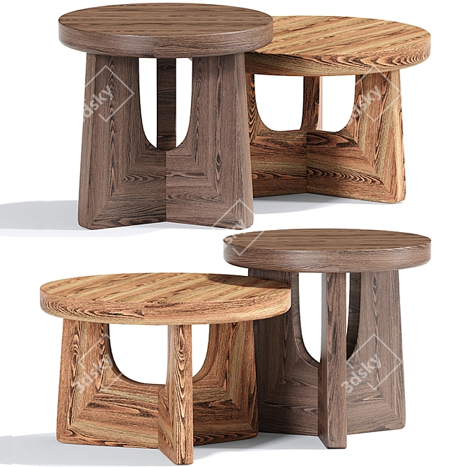 Poliform Nara Table: Stylish and Versatile 3D model image 1