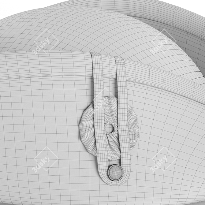 18th-19th Century French Cocked Hat 3D model image 3