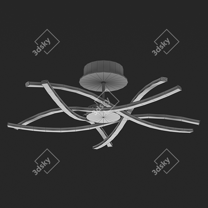 AIRE LED 5917 OM: Ceiling Lamp with Dimmable LED Lights (3700Lm, 42W, 3000 3D model image 2