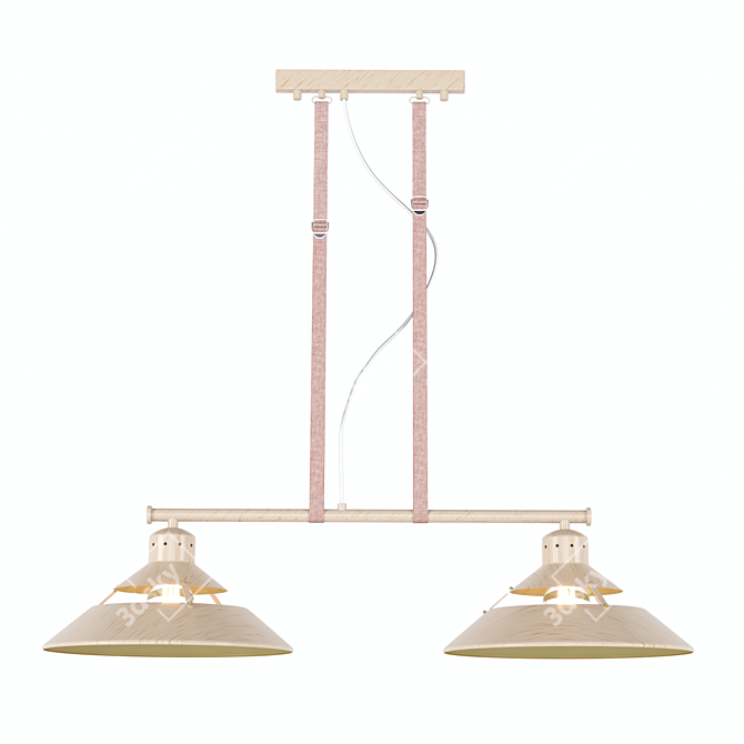 Industrial Om Chandelier - Art. 5433 3D model image 1